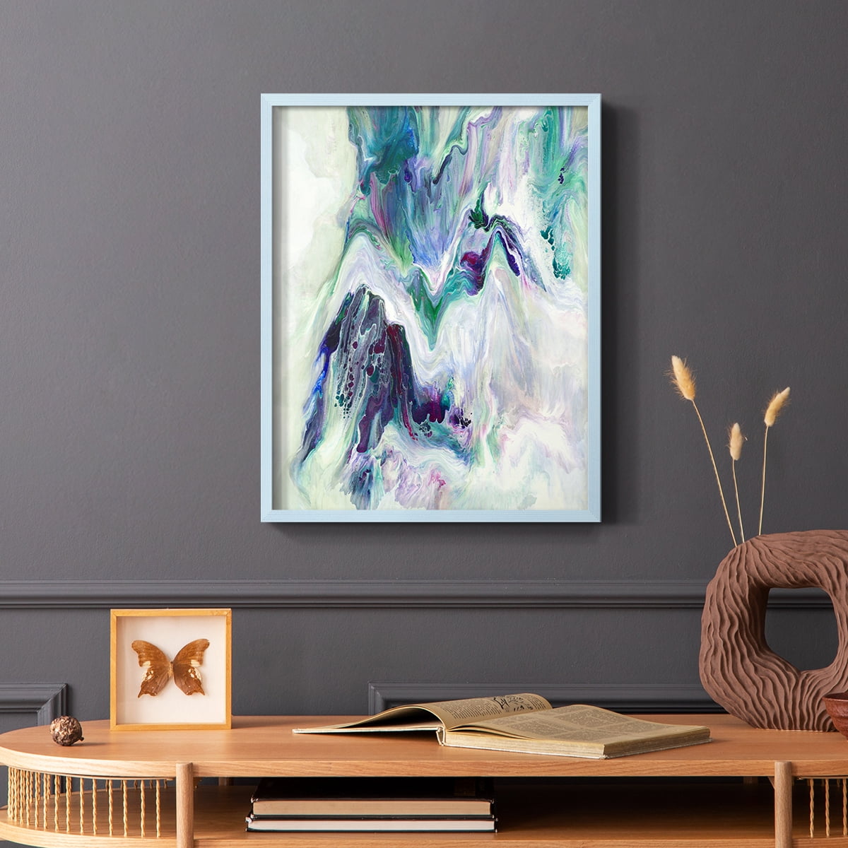 Wild River Framed Print in Blue Solid Wood 8 x 10 Framed Print