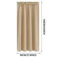 thumbnail image 4 of Xuniizn Blackout Curtains for Bedroom Thermal Insulated - 100%Polyester Black Out Curtains 2 Panels Set Room Darkening Window Curtains for Living Room, Beige, 4 of 5