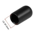 thumbnail image 3 of Uxcell Screw Thread Protectors End Caps Vinyl 50 Pcs 0.3" Black, 3 of 6
