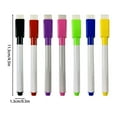 thumbnail image 2 of Marker Pen Without Magnet, Light Blue Barrel Black Core, Colorful Whiteboard Markers with Eraser Cap, Fine Point Tip Dry Erase Markers for Teachers and Students, Meiiso, 2 of 8
