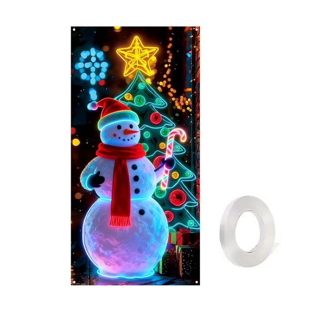 Outside Christmas Decorations Christmas Door Cover Decoration Christmas Door Cover Door Hanging Party Decoration Door Cover Tapestry Christmas Door Decorations