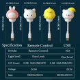 thumbnail image 4 of LED Cartoon Light USB Night Light Decorative Bedside Lamp Gift, 4 of 5