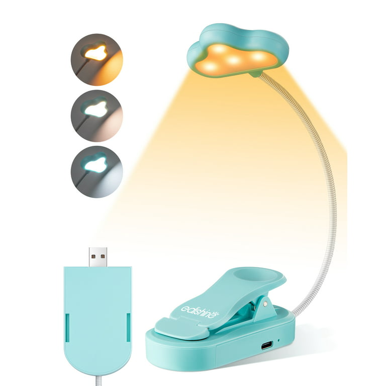 LED Neck Reading Light Rechargeable for Books in Bed Stepless