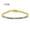 Golden Turquoise 17cm, variant on Turquoise Tennis Chain Simple Fashion Zircon Bracelet