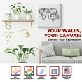 thumbnail image 2 of Sketched World Map Canvas Wall Art by Mavis Print- 14x14 inches Map Wall Decor | UV & Water Resistant HD Printed & Wooden framed wall art | Modern Wall Decor for Gift | Made in USA, 2 of 5