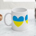 thumbnail image 4 of CafePress - I Stand With Ukraine Heart Mugs - 11 oz Ceramic Mug - Novelty Coffee Tea Cup, 4 of 6