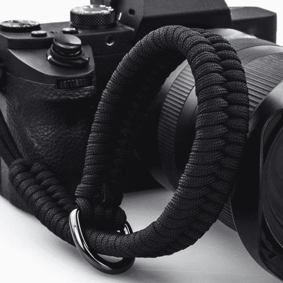 LALACE Braided Nylon Camera Wrist Strap, Lightweight Hand Grip for DSLR Mirrorless, Anti-Slip Secure Camera Strap, Black