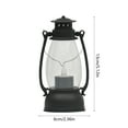 thumbnail image 3 of Vintage Lantern Outdoor Indoor, Hanging LED Lamp with Realistic Flickering Flameless Candle Light, Weatherproof for Camping Garden Halloween Christmas, 3 of 5