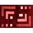 thumbnail image 1 of Ahgly Company Indoor Rectangle Abstract Red Modern Area Rugs, 5' x 7', 1 of 4