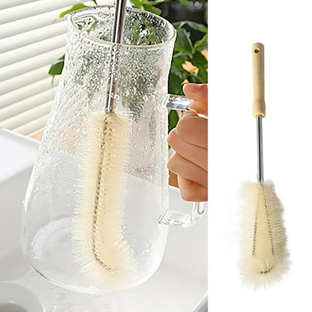 Cepillo de Taza para Limpieza, Cepillo Pequeño con Mango Largo