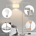 thumbnail image 3 of Lámpara de pie Boncoo Arc, pantalla LED regulable, 9 W, regulable y ajustable, 3 of 6
