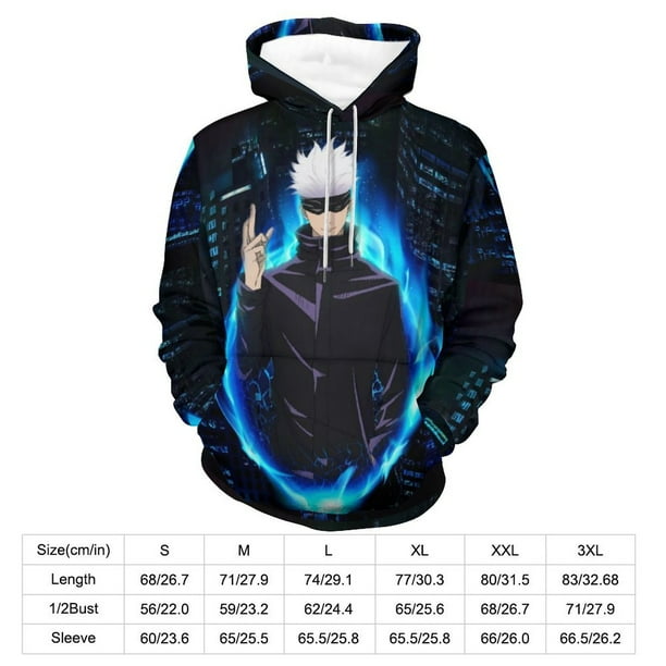 Jujutsu Kaisen Satoru Gojo Hoodie Unisex 3d Novelty Hoodies