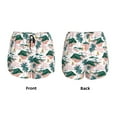 thumbnail image 6 of Uemuo Hawaii Palms Pattern Women's Athletic Shorts High Waisted Running Shorts with Liner Pockets Gym Elastic Workout Shorts-Small, 6 of 9