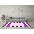 thumbnail image 3 of Ahgly Company Indoor Round Solid Pink Modern Area Rugs, 8' Round, 3 of 4