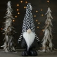 thumbnail image 2 of Northlight Plush Knit Gnome Christmas Figure - 17" - Black and White, 2 of 5