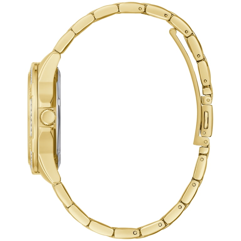 Gold-Tone Bracelet Watch with Mineral Crystal, Adjustable Link Band Anne Klein Womens Genuine Diamond Dial Bracelet Watch – ShopCGX main image 4