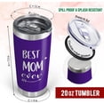 thumbnail image 2 of Gifts For Mom From Daughter Son - Mothers Day,Christmas,Valentines Day,Birthday Gifts For Mom,Mother Gifts,Mom Gifts Idea,First Mom,New Mom Gifts - Mom 20 Oz Laser Engraved Tumbler, 2 of 6