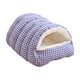 thumbnail image 2 of Cama para gatos, cálida y suave, gruesa, portátil, con cojín extraíble, suave Azul, 2 of 9