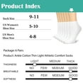 thumbnail image 4 of NevEND Women's 6 Pairs Performance Cushioned Cotton Running Sports Thin Light Weight Ankle Breathable Socks and Comfort Low Cut Quarter Athletic Sock Size 9-11, 4 of 6
