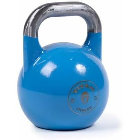 Titan Fitness 20 KG Competition Kettlebell, Single Piece Casting, KG Markings, Full Body Workout