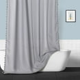 thumbnail image 7 of Modern Farmhouse Tassels Shower Curtain, Boho Rustic French Country Linen Blend Fabric Shower Curtain with Tassels for Bathroom 72Wx72L Grey, 7 of 7