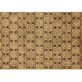thumbnail image 1 of Ahgly Company Indoor Rectangle Abstract Brown Modern Area Rugs, 2' x 4', 1 of 4