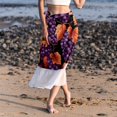 thumbnail image 6 of Grapes Chic Chiffon Summer Dress: Beach Skirt with Polyester Straps, 6 of 6