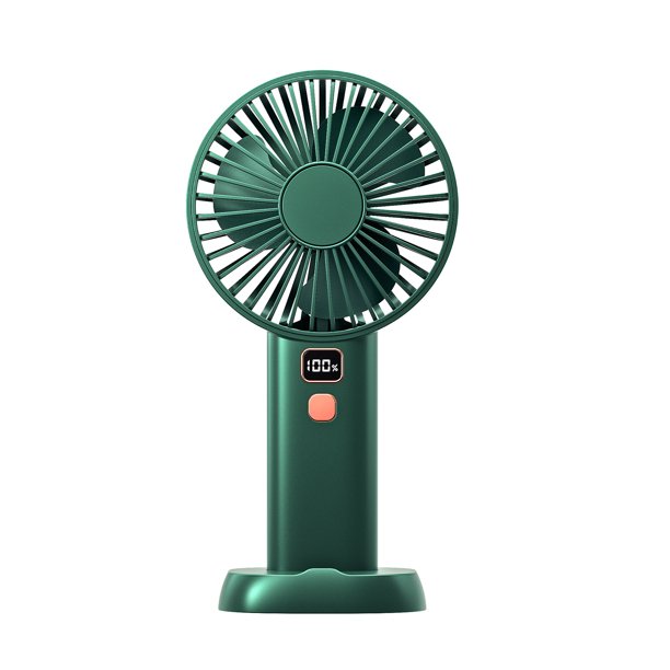 Ventilador eléctrico Irfora YMJ-F6 Ventilador de mano con pantalla digital Ventilador personal portátil con batería recargable de 3600 mAh Ventilador de escritorio USB de 4 velocidades para oficina e