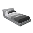 thumbnail image 3 of Ambesonne Saying Fitted Sheet & Pillow Sham Set, Brush Stroke Words Graphic, Full, Charcoal Grey and Black, 3 of 3