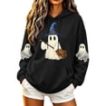thumbnail image 3 of Jsaierl Halloween Sweatshirts Women Plus Size Ghost Graphic Pullover Hoodies Fall Holiday Long Sleeve Sweater Tops Halloween Costumes, Sizes S-2XL, 3 of 6