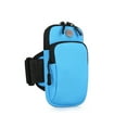 thumbnail image 1 of Eigraketly Funda para brazo de teléfono, funda ajustable impermeable, accesorios para exteriores para mujer, bolsas para brazalete resistentes a los Ropa Deportiva, Zapatos Azul Eigraketly OD028745-02, 1 of 1