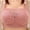 Pink, variant on Bras for Women Under $5 Wire Free Embroidery Thin Style Ventilate Back Buckle Bra Without Steel Rim