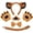 Lion, variant on Animal Bear Headband Set with Tail Ear Headband Bow Tie And Nose Kids Plush Outfit for Halloween Christmas Party