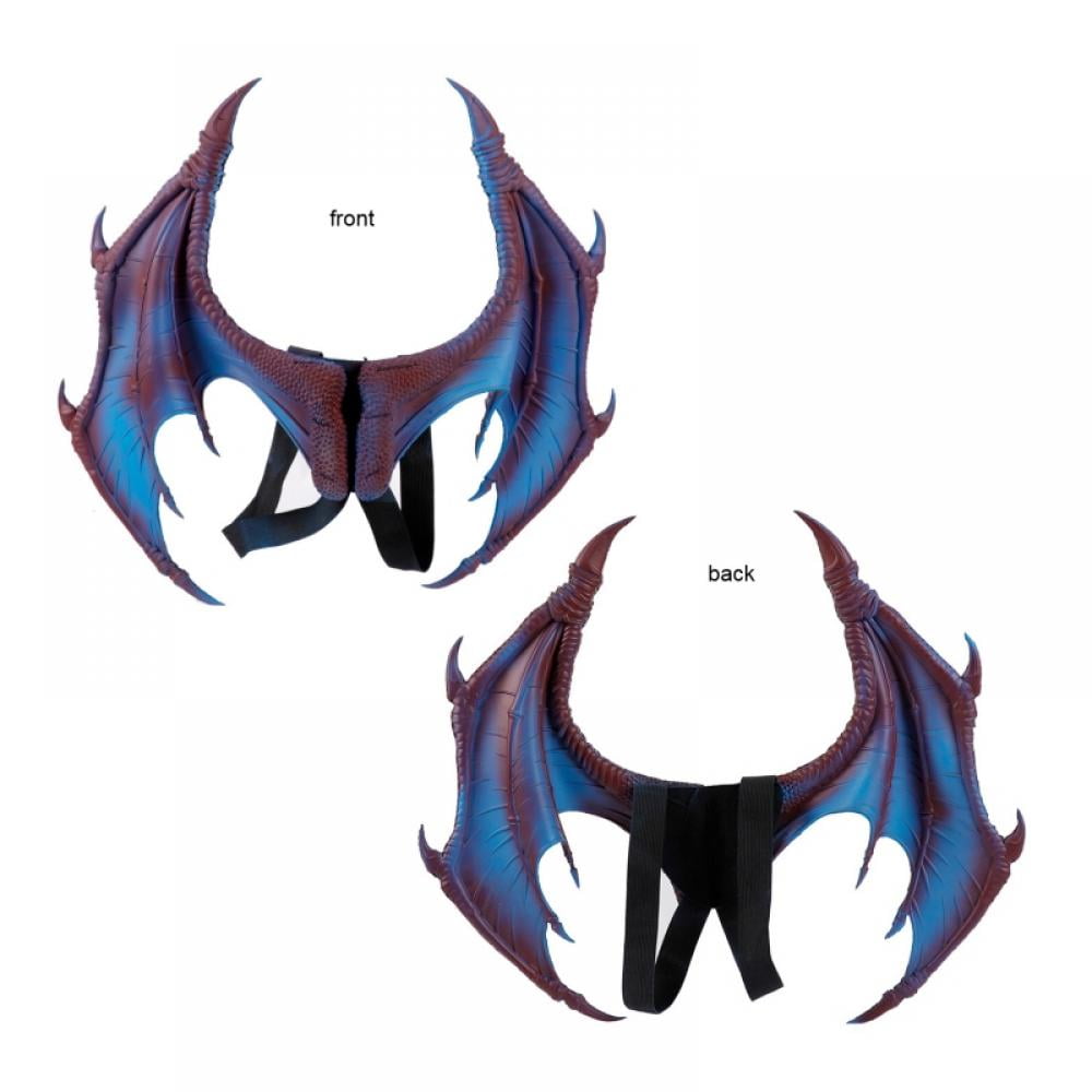 3D Dragon Cosplay Costume, Kids Fantasy Halloween Dinosaurio Dragon Costume Child Animal Mask Wing Tail Accessory for Halloween Party