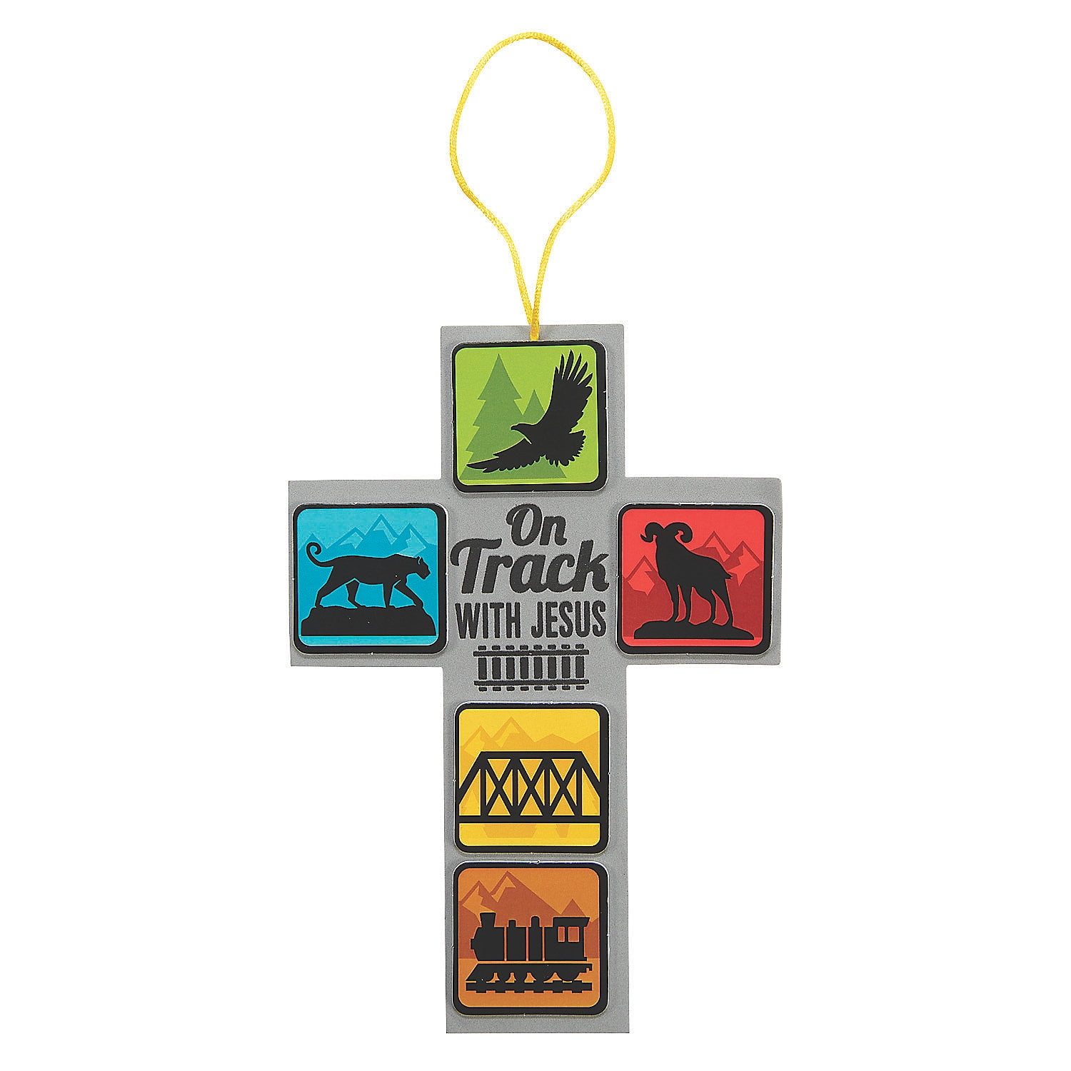 Railroad Vbs Cross Sign Craft Kit Craft Kits 12 Pieces