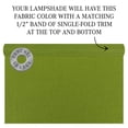 thumbnail image 3 of 11 in. Top Diameter x 17 in. Bottom Diameter x 13 in. Slant Linen Peridot Empire Lamp Shade, 3 of 3