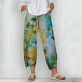 thumbnail image 2 of CLOOCL Women Loose Plus Size Long Pants Retro Dandelion 3d Printed Wide Leg Pants Female Oversized Trousers, 2 of 6