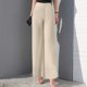 thumbnail image 2 of Pantalones acampanados de gasa de cintura alta para mujer: parte trasera elástica, cremallera lateral, tejido fluido, para bodas y cócteles, 2 of 7