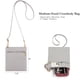 thumbnail image 3 of Bandolera Idesort, bolso de hombro grande, conjunto gris, 3 of 7
