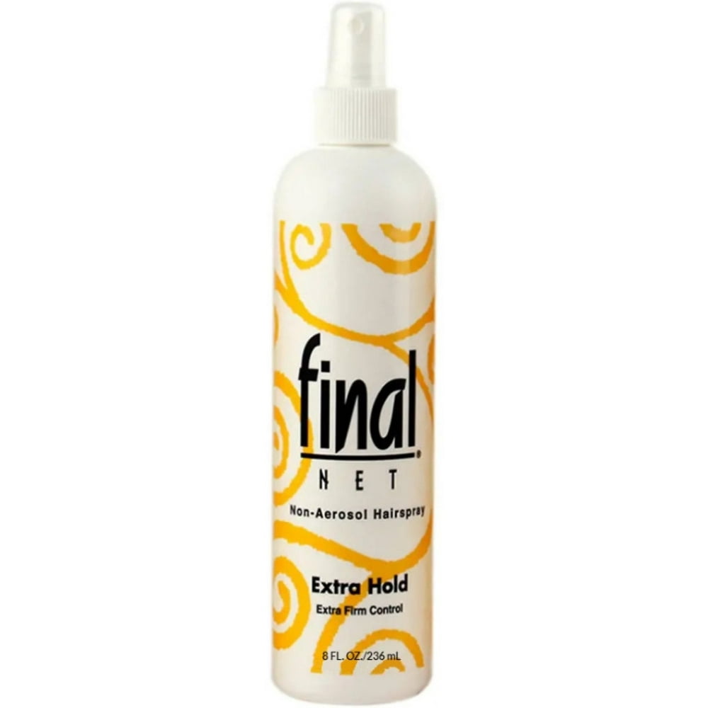 Final Net Hairspray All Day Hold Extra Hold Unscented 8 oz