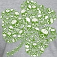 thumbnail image 3 of CafePress - Shamrock Skull St Patricks Day Fitted T Shirt - Fitted T-Shirt, Vintage Fit Soft Cotton Tee, 3 of 4