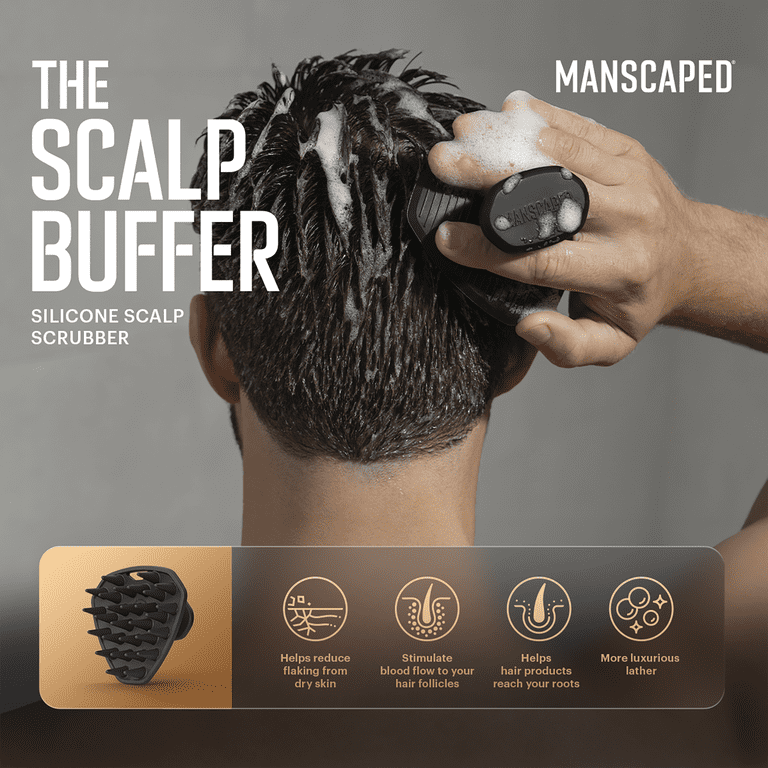 Manscaped The Scalp Scrubber, Men's Head Massager photo 3