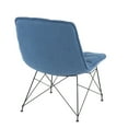 thumbnail image 3 of Quad Contemporary Accent Chair in Black and Blue Fabric by LumiSource, 3 of 8