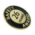 thumbnail image 3 of PinMart's Gold and Navy 26 Year Safety Award Enamel Lapel Pin, 3 of 3
