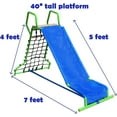 thumbnail image 3 of Wonkawoo Backyard Slide for Kids, 5 Feet Metal Outdoor/Indoor Playground Slide, 3 of 9