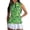 Z2Green, variant on Trendfront Women Hawaiian Tank Tops Zip Up Henley Neck Sleeveless Hibiscus Flower Graphic Tee Tropical Palm Leaves Golf Tennis Athletic Sport Shirt