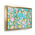 thumbnail image 3 of Designart 'Little Birds Sitting On Spring Flow Tree' Traditional Framed Canvas Wall Art Print, 3 of 5