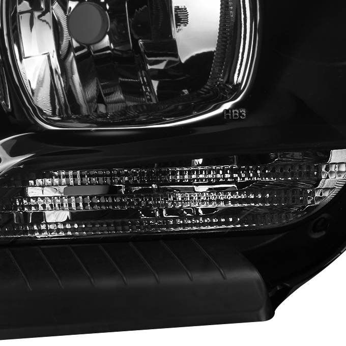 TUSDAR Headlight Assembly Set w/ Bulbs for 2011-2014 Dodge Charger R/T SE  SRT8 Replacement OE Headlamp Driver and Passenger Side (Black Hou 並行輸入品 