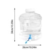 thumbnail image 2 of Réservoir d'Eau avec Robinet Bouilloire de Camping Portable Poignée Seau en Plastique Transparent pour Sports Extérieurs Camping Randonnée Hydratation, 2 of 4