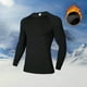 thumbnail image 1 of pstuiky camisa de manga larga para hombre, Camiseta deportiva de manga larga con cuello redondo, aislamiento y alta elasticidad para hombre, color liso, para fitness tops de invierno para hombre s, 1 of 8